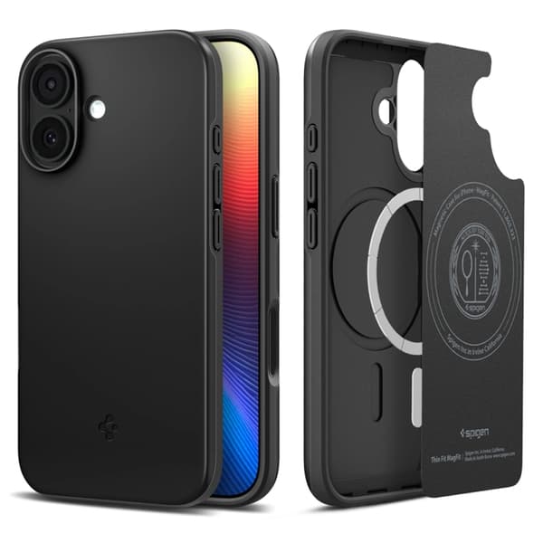 Spigen telefontaske til iPhone 17 Magsafe Thin Fit - Sort