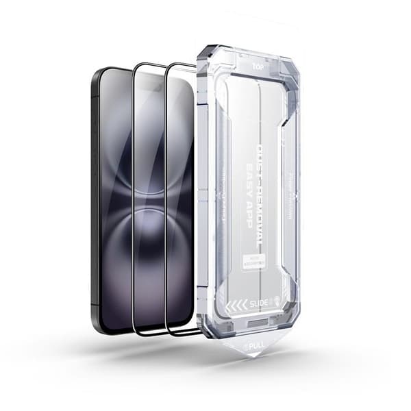BOOM iPhone 15 Plus Härdat Glas Skärmskydd - 2 Pack