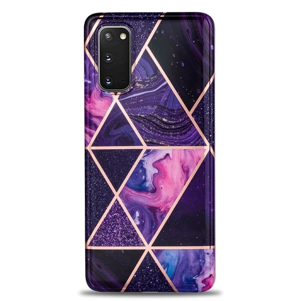 BOOM - Grid cover Galaxy S20 - Lilla Marmor