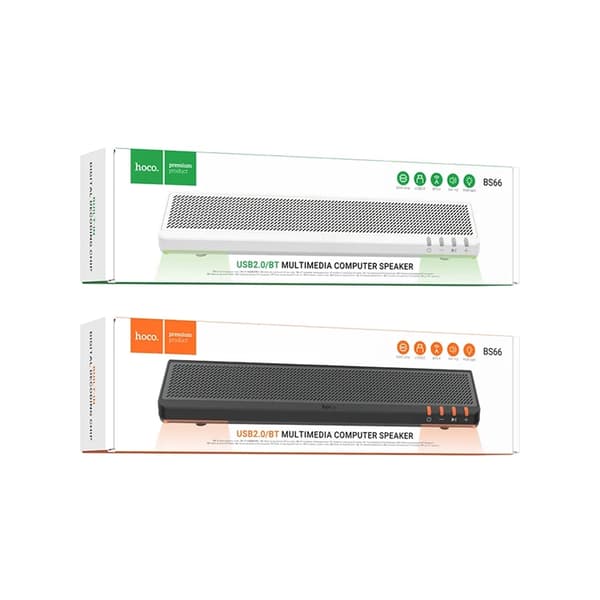 Hoco Högtalare Bluetooth 2 x 3W 2in1 BS66 - Vit
