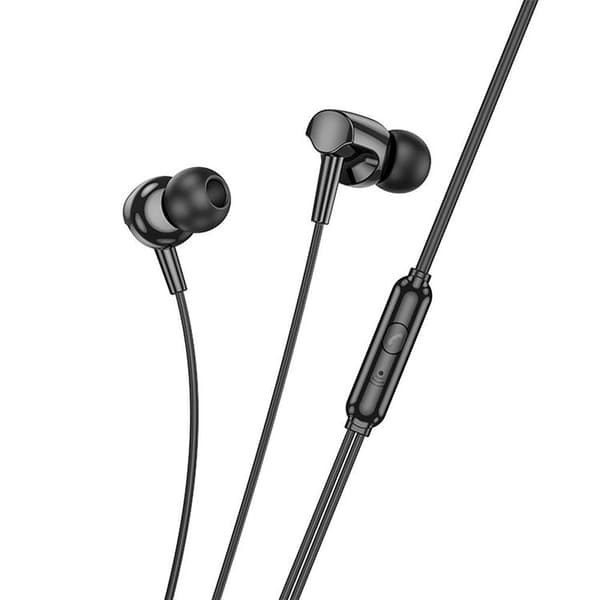 HOCO kablet hovedtelefonstik 3,5 mm mikrofon M122 - sort