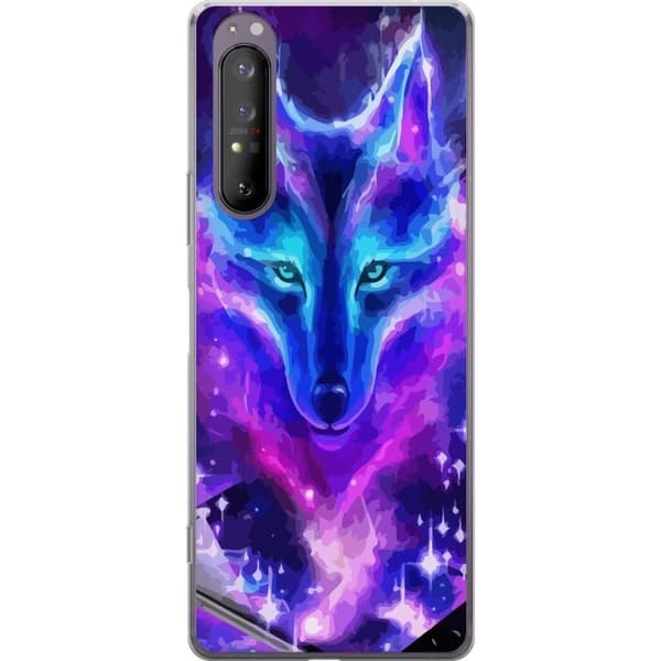 Telefontaske til Sony Xperia 1 II med Neon Wolf
