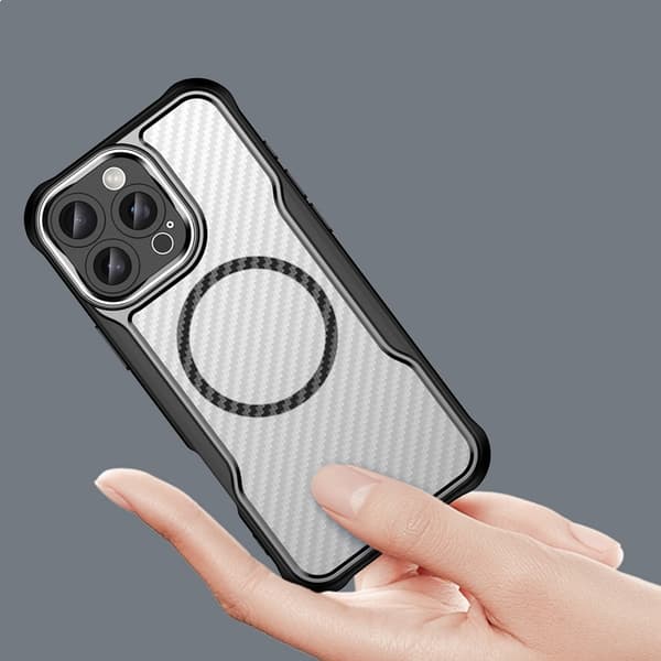 Telefontaske til iPhone 16 Pro MagSafe Silicone Leading - Sort