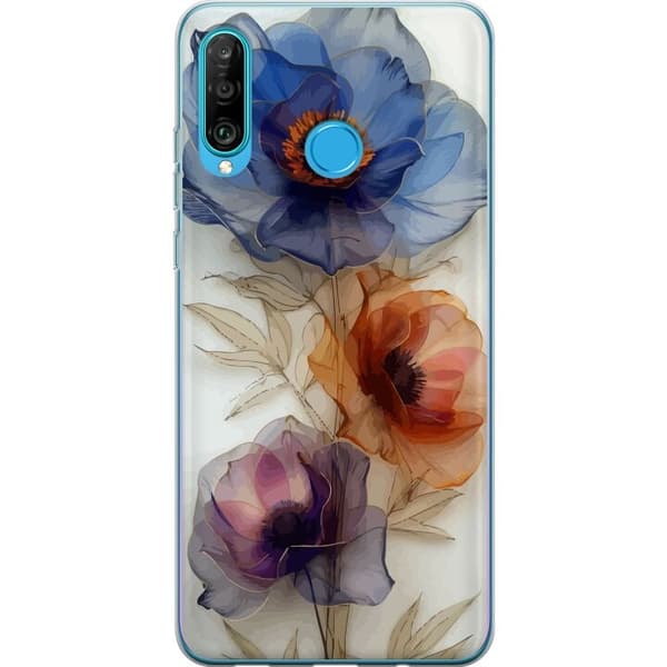 Mobilskal till Huawei P30 lite med Silkesblommor