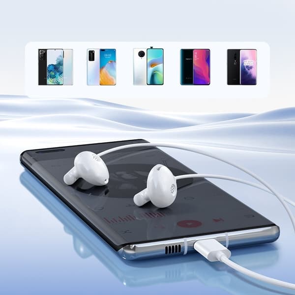 Joyroom In-Ear Hörlurar USB-C - Vit
