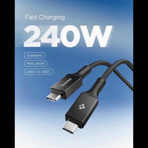 Spigen USB-C till USB-C 240W Kabel 150cm EB24015CC