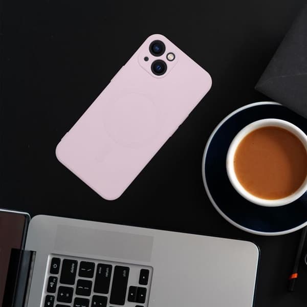 Mobilskal till iPhone 16 Plus MagSafe Silikon - Rosa