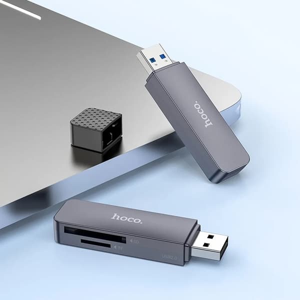 HOCO kortlæser 2i1 USB A 2.0 HB45