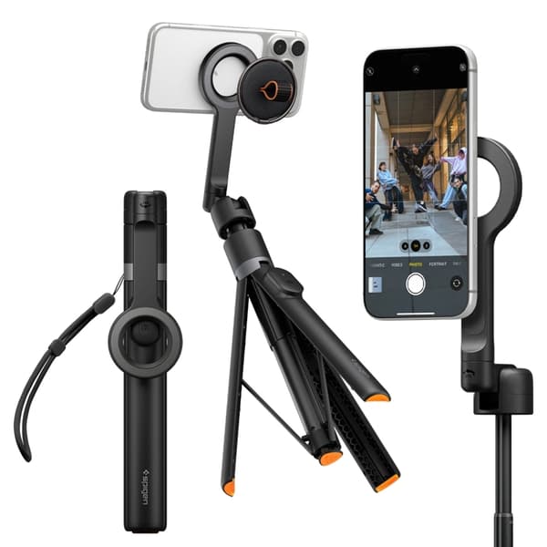 Spigen Selfiestick Bluetooth Tripod S582W - Musta