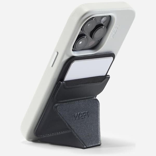 Moft MagSafe-korttikotelo Movas Snap-On - Musta