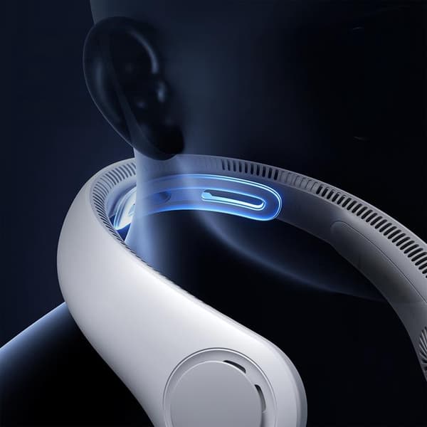 Jisulife Bærbar Halsventilator 5000 mAh Ventilator 4 - Grå