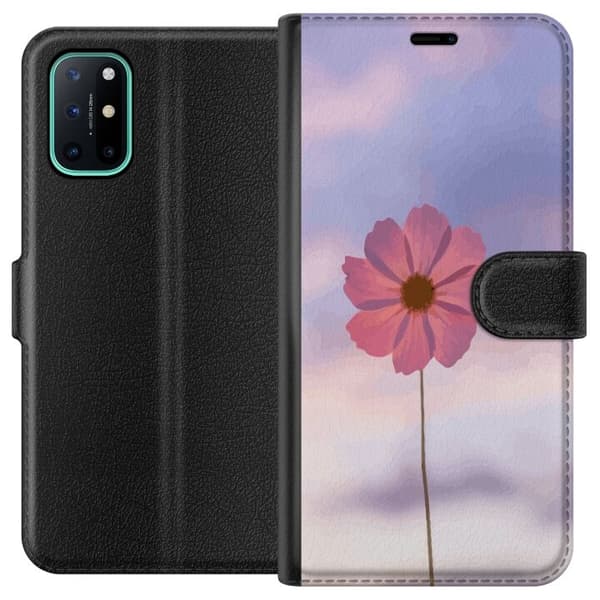 Pung Taske til OnePlus 8T med Lyserød Blomst