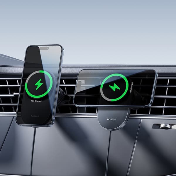 Baseus PrimeTrip VC2 Pro Qi2.2 MagSafe Bilholder med Køleventilator - Sort