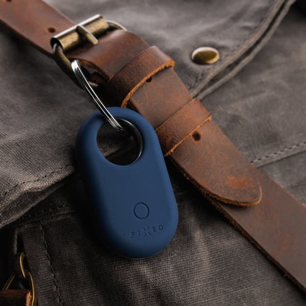 FIXED Silky Galaxy SmartTag2 Nøglering Etui Hvid