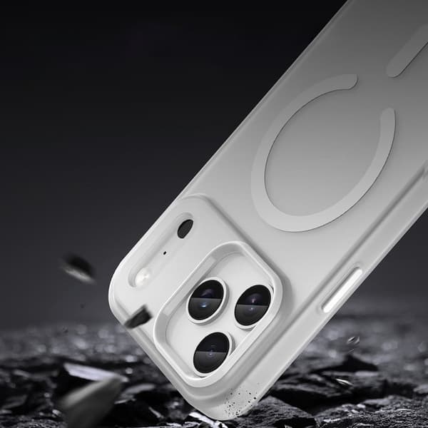 Mobilskal till iPhone 17 Pro MagSafe Abrasive - Matte Vit
