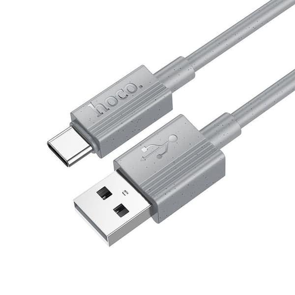HOCO USB-A–USB-C 1 m kaapeli 3A X107 – Harmaa