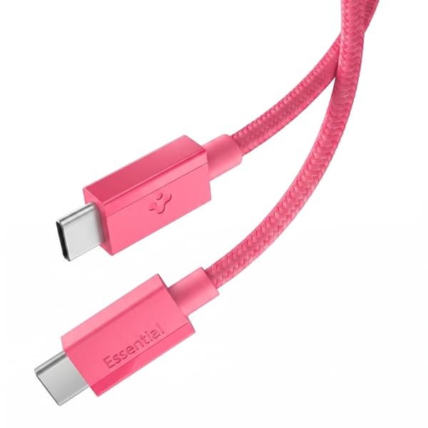 Spigen USB-C til USB-C Kabel EB6010CC Essential 1m 60W - Rosa