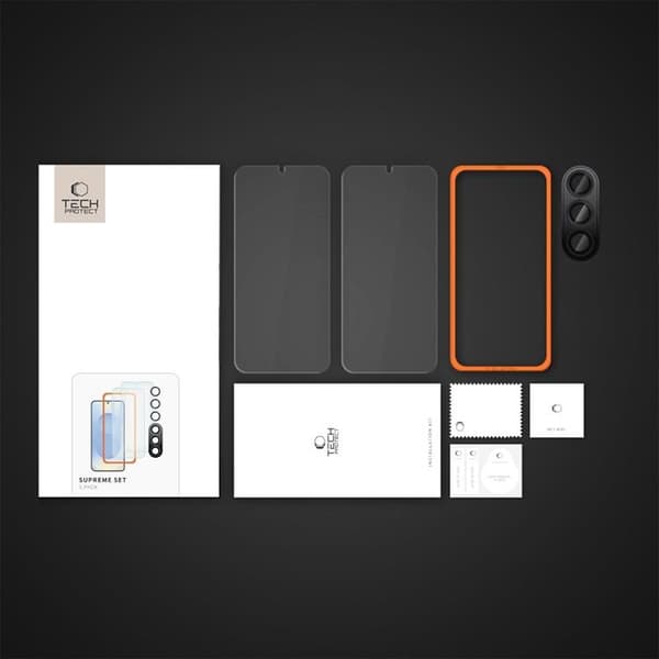 Tech-Protect [3-Pack] Galaxy S25 Plus karkaistu lasinen näytönsuoja Supreme Set