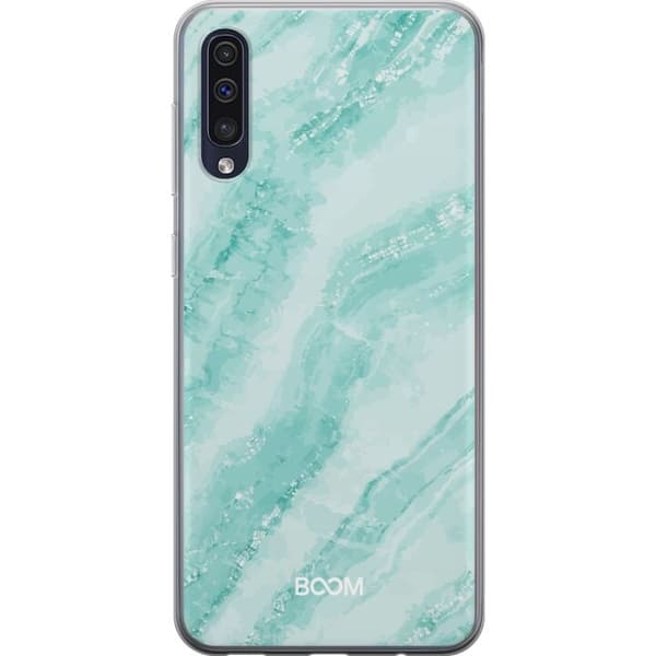 Telefontaske til Samsung Galaxy A50 med Mint Marble