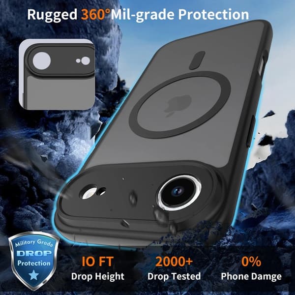 Tech-Protect Telefontaske til iPhone Air Magsafe Basic - Mat Sort