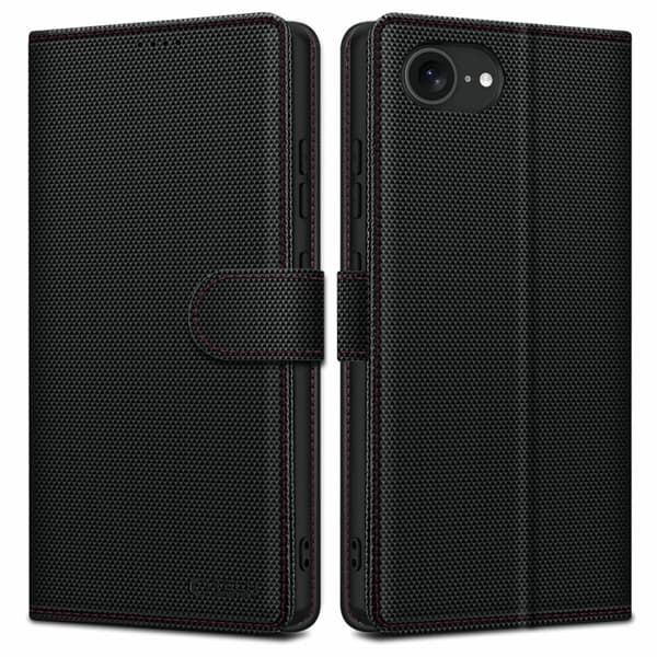 Tech-Protect iPhone 16e Pung Etui RS - Sort/Rød