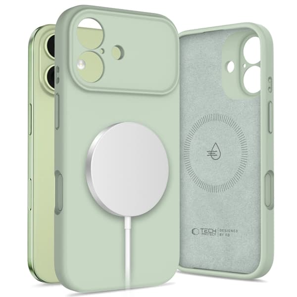 Tech-Protect Matkapuhelimen kuori iPhone 17 Magsafe Silikoni - Sage