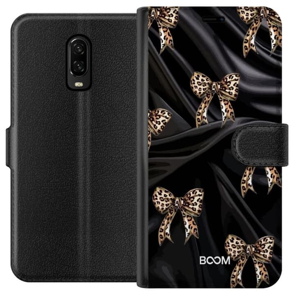 Plånboksfodral till OnePlus 6T med Leopard Bow