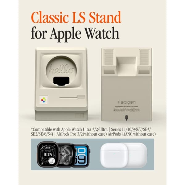 Spigen Apple Watch Opladerstativ Classic LS - Stone