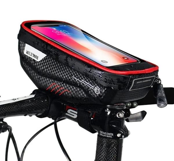 WildMan Cykelstyretaske Med Lås 1L (4" - 7") E1 - Sort