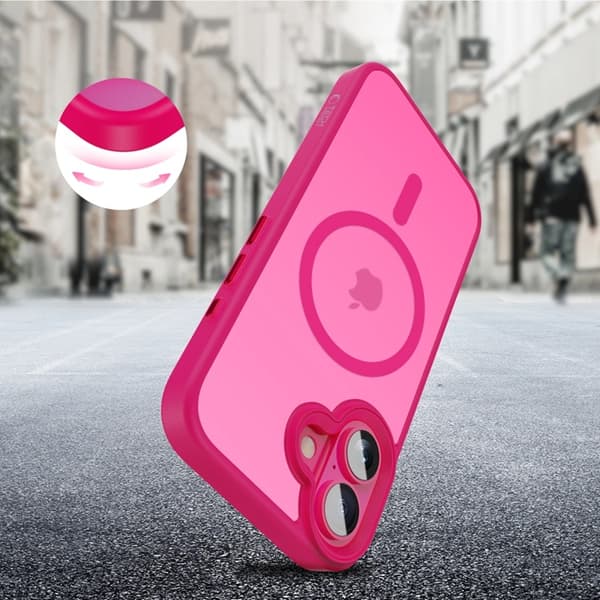Tech-Protect Mobilskal till iPhone 16 Magsafe Matte - Blazing Rosa