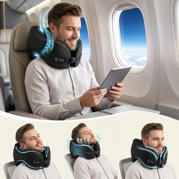 Tech-Protect ComfortRest Rejsepude til Nakken - Sort