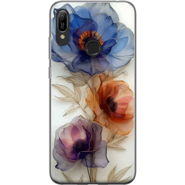 Mobiletui til Huawei Y6 (2019) med Silkeblomster