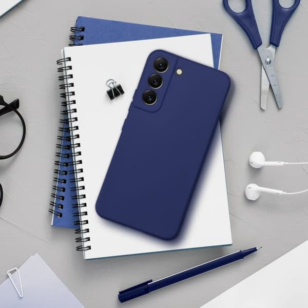BLØDT etui til Samsung Galaxy A23 5G mørkeblå