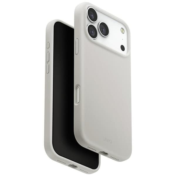 UNIQ Mobilskal till iPhone 18 Pro Max/17 Pro Max MagSafe Lino - Ljusgrå