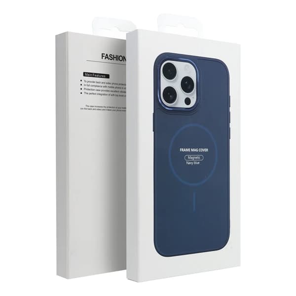 Mobilskal till iPhone 15 Magsafe Frame - Marinblå