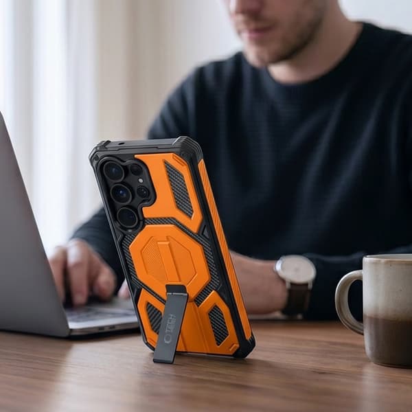 Tech-Protect Mobilskal För Galaxy S26 Ultra Magsafe Magblast 2-Set - Orange