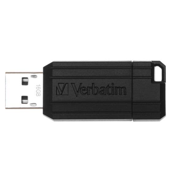 Verbatim Pendrive 16GB USB-A 2.0 PinStripe - Sort