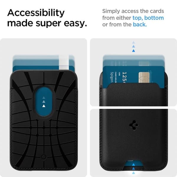 Spigen Magsafe Korttikotelo Valentinus Pro - Musta