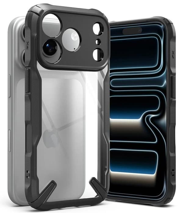 Ringke Mobilcover Til iPhone 18 Pro Max/17 Pro Max Fusion X - Sort
