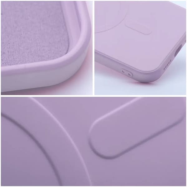 Mobilskal för iPhone 18 Pro Magsafe Silikon Edge - Rosa