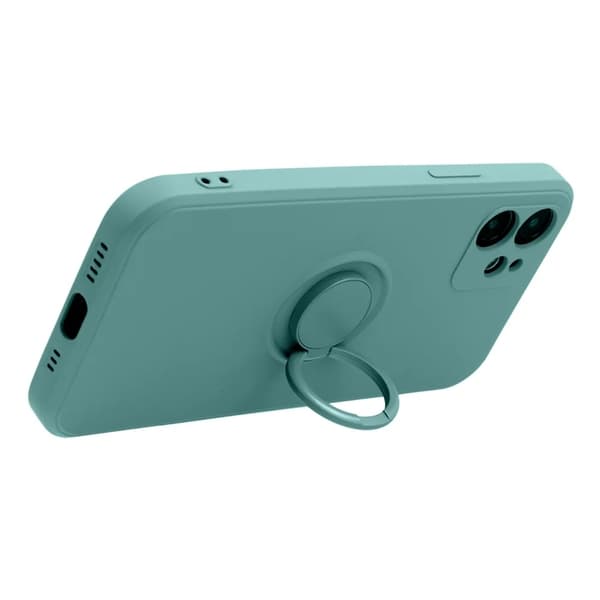Mobilskal till iPhone 17 Pro Silikon Ring - Grön