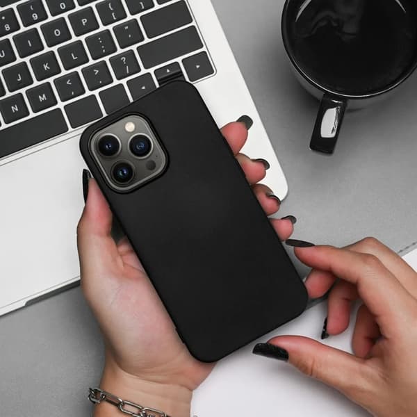 Telefontaske til Xiaomi Redmi Note 14 Pro/14 Pro Plus Silikone - Sort