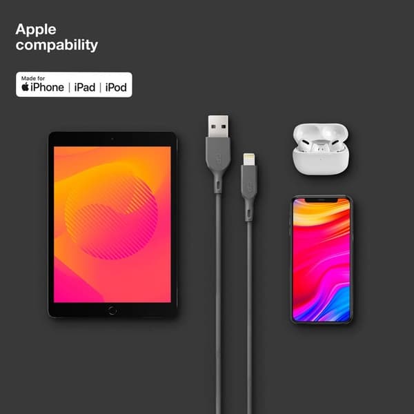 GP Kabel USB-A Till Lightning CL1N 1m