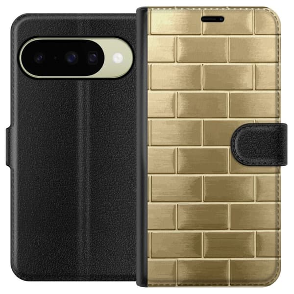 Plånboksfodral till Google Pixel 10 med Gyllene Murstenar