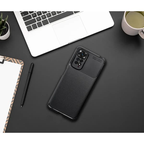 Telefontaske til Xiaomi Redmi Note 14 Pro Plus Carbon Premium - Sort