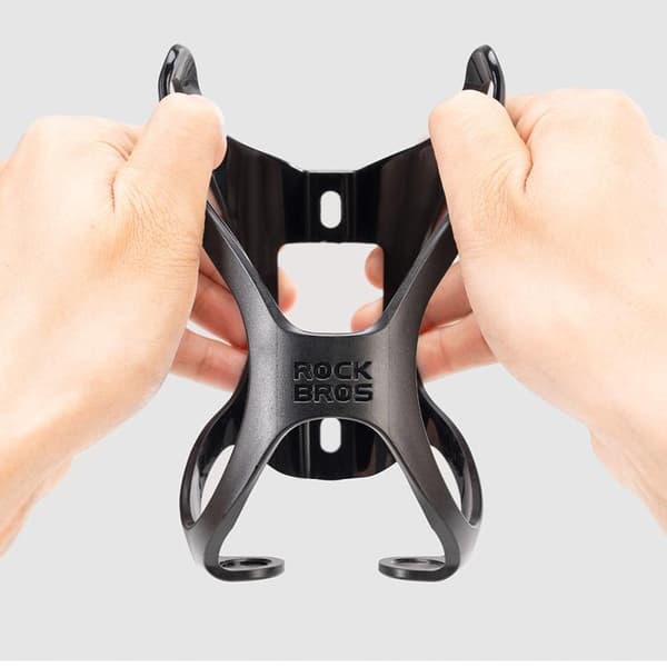 Rockbros Flaskeholder i Plastkurv - Sort