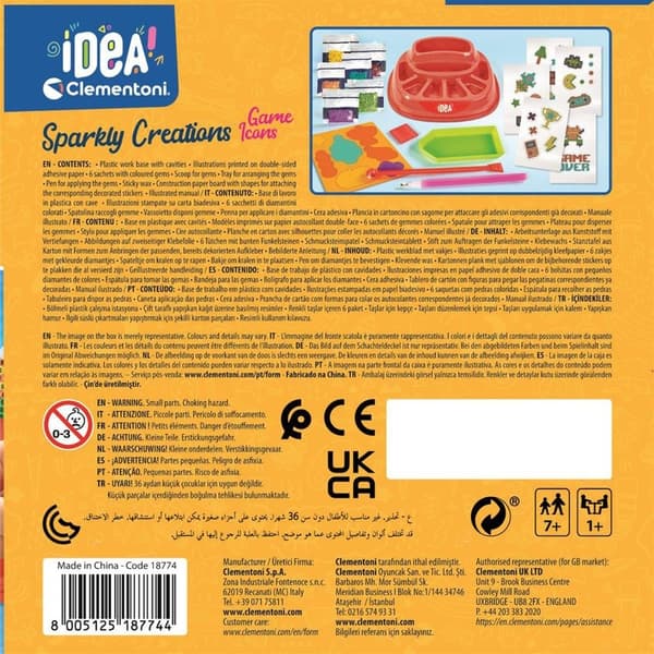 CLEMENTONI Sparkly Creations Spilikoner
