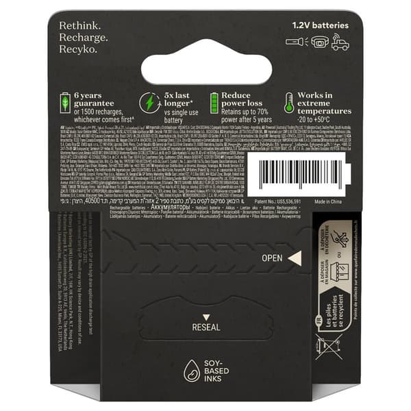 GP Batteri Recyko Pro NiMH AA HR6 2000mAh 4-Pack