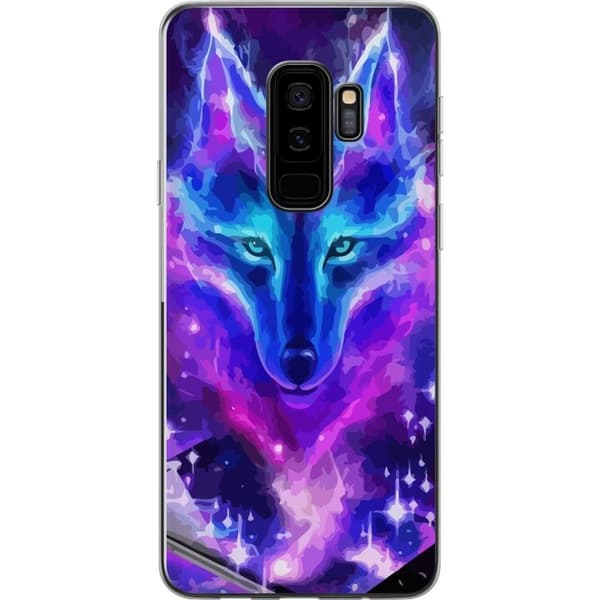 Telefontaske til Samsung Galaxy S9+ med Neon Wolf