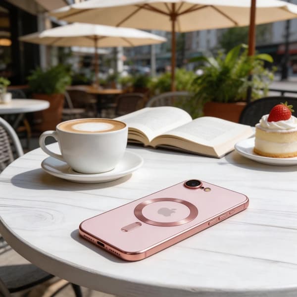 Tech-Protect Mobilskal För iPhone 16e/17e Magsafe Magflex - Rosa Guld